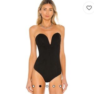 Gianna Sweetheart Bodysuit in Black - never worn